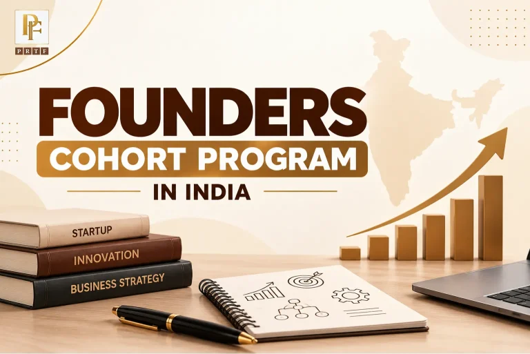 Founders pitching at Pathfinder Foundation Innovation incubation centre, PRTF Greater Noida