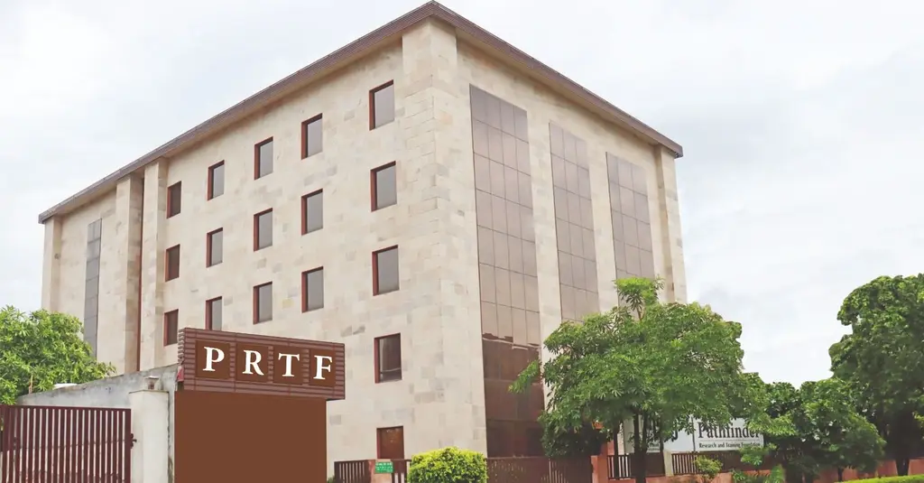The PRTF School of Management building in Knowledge Park III, Greater Noida